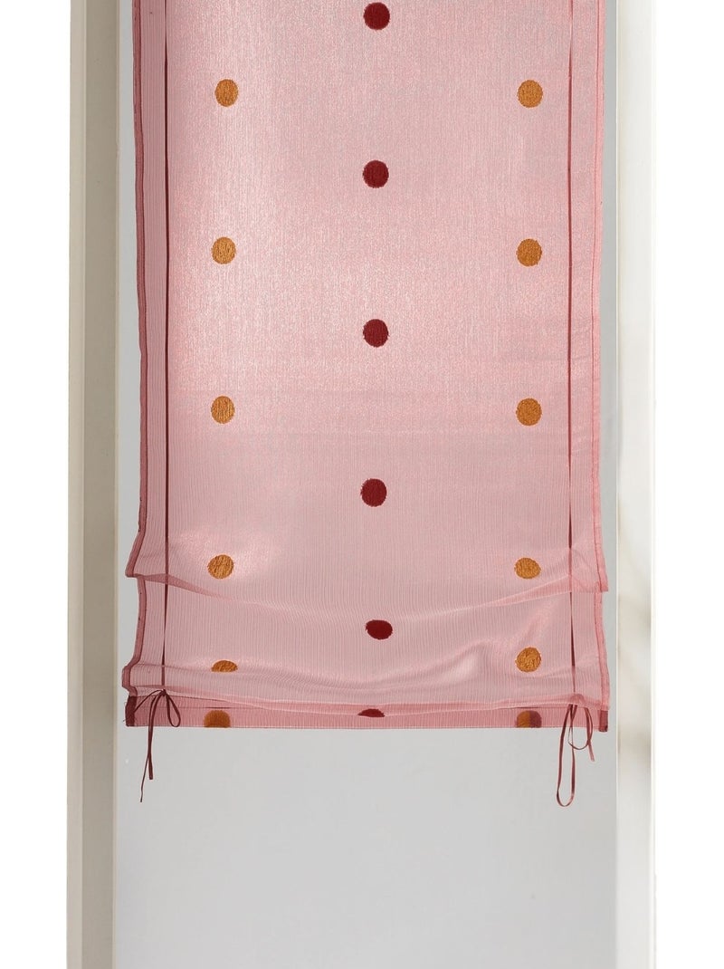Tenda trasparente a rullo in organza a pois Bordeaux - Kiabi