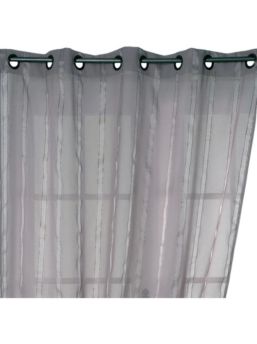 Tenda trasparente a sottili righe verticali lucide - Kiabi Tenda trasparente a sottili righe verticali lucide - Kiabi