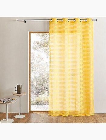Tenda trasparente colorata con strisce orizzontali alternate