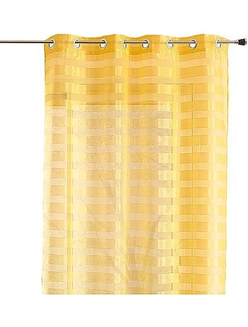 Tenda trasparente colorata con strisce orizzontali alternate