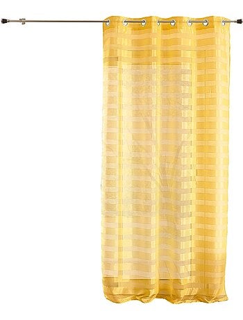 Tenda trasparente colorata con strisce orizzontali alternate
