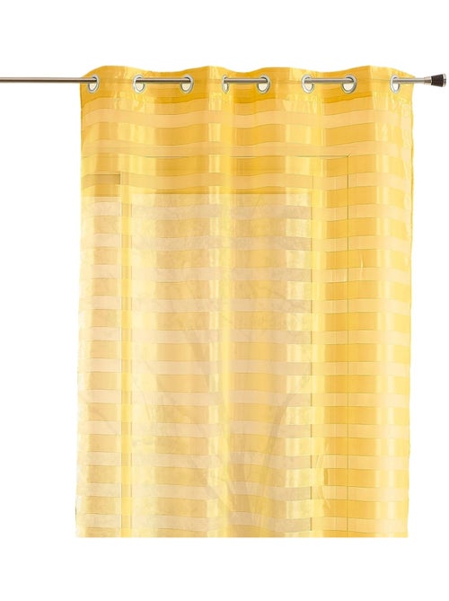 Tenda trasparente colorata con strisce orizzontali alternate - Kiabi Tenda trasparente colorata con strisce orizzontali alternate - Kiabi