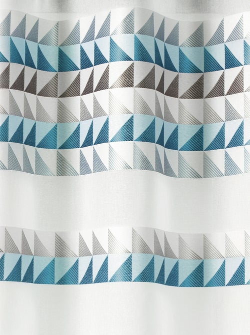 Tenda trasparente con bordo stampato a triangoli - Kiabi