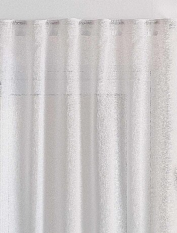 Tenda trasparente con ganci 3 in 1 effetto lino luz