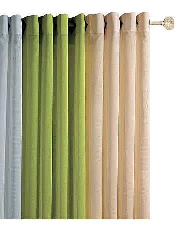 Tenda trasparente con leggere righe intrecciate