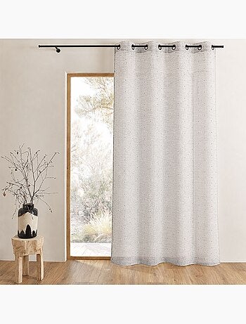 Tenda trasparente con motivi a piccole croci