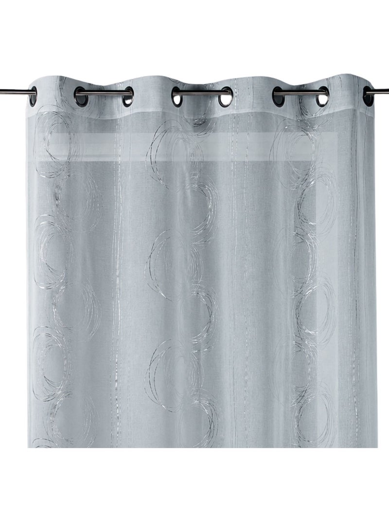 Tenda trasparente con motivi argentati Argento - Kiabi