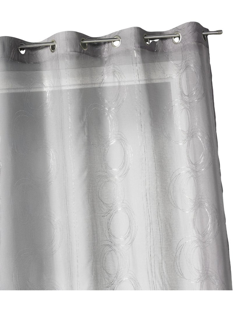 Tenda trasparente con motivi argentati Grigio chiaro - Kiabi