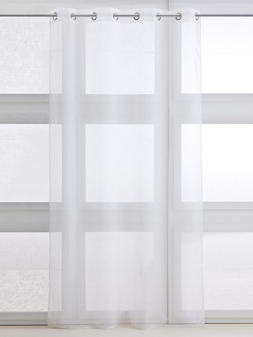 Tenda trasparente con occhielli bianco - Kiabi