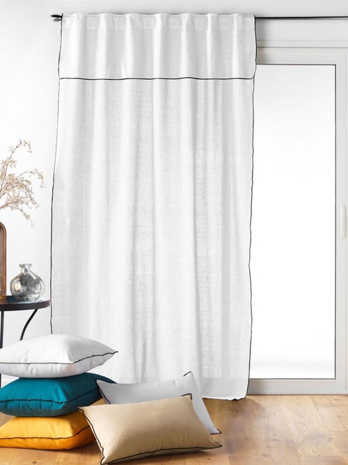 Tenda trasparente con passanti nascosti - Kiabi