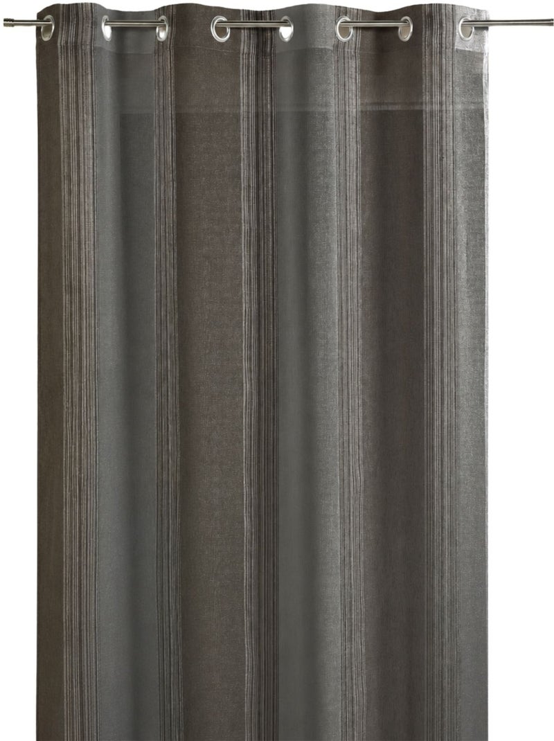 Tenda trasparente con righe verticali intrecciate Grigio chiaro - Kiabi