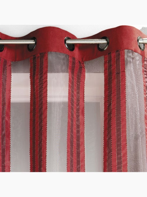 Tenda trasparente in organza a righe verticali - Kiabi