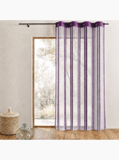 Tenda trasparente in organza a righe verticali - Kiabi