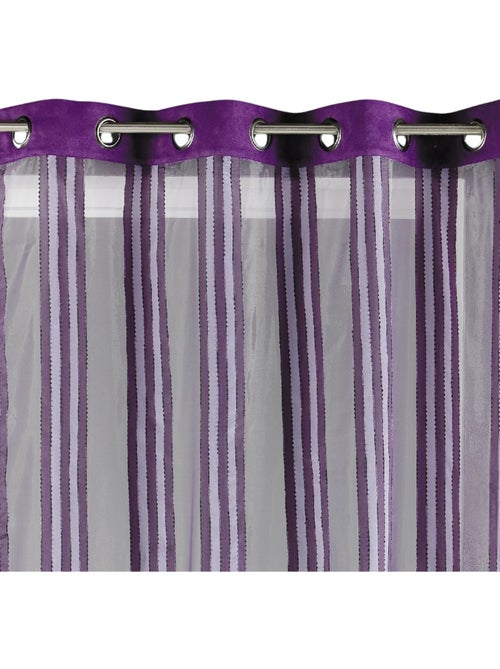 Tenda trasparente in organza a righe verticali - Kiabi