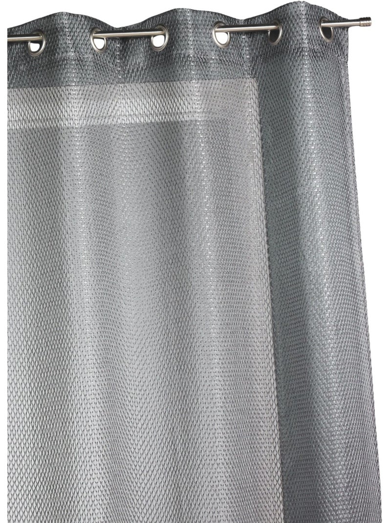 Tenda trasparente in organza con effetto rete Grigio chiaro - Kiabi