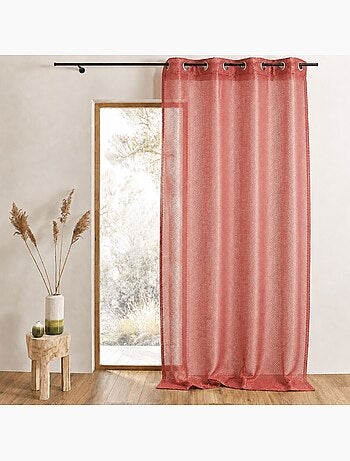 Tenda trasparente in organza con effetto rete