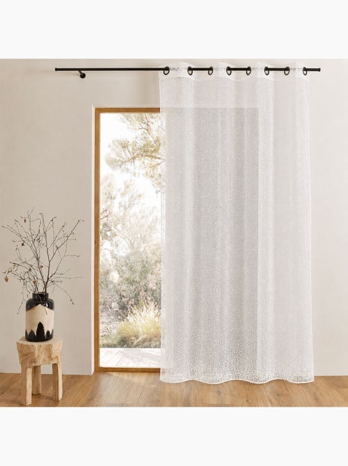 Tenda trasparente in organza traforata con ricami a motivi decorativi - Kiabi Tenda trasparente in organza traforata con ricami a motivi decorativi - Kiabi