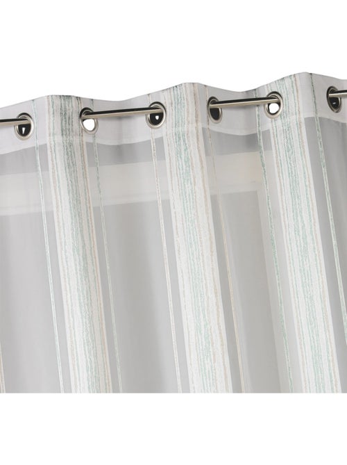Tenda trasparente jacquard a sottili righe verticali - Kiabi