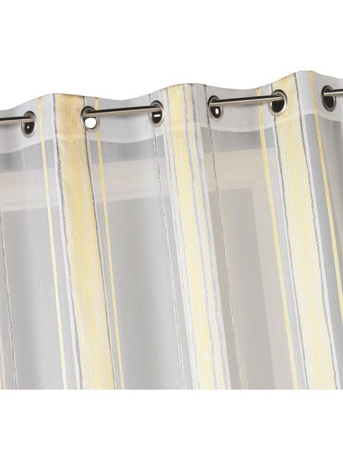 Tenda trasparente jacquard a sottili righe verticali - Kiabi