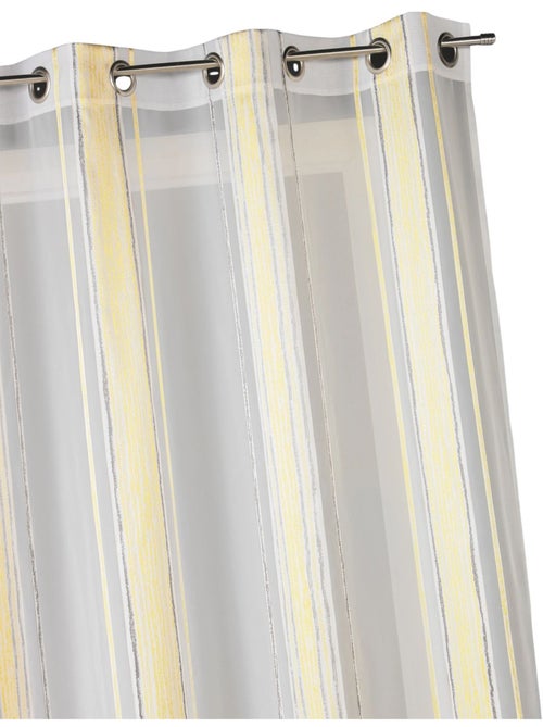 Tenda trasparente jacquard a sottili righe verticali - Kiabi