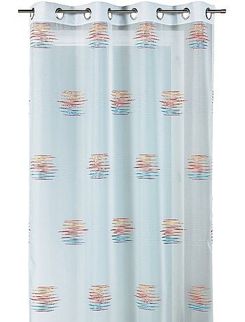 Tenda trasparente jacquard con motivi grafici