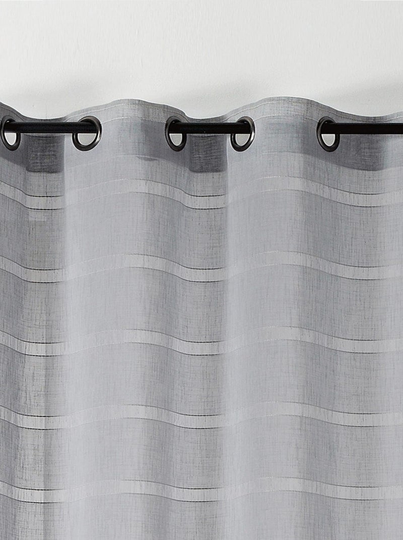 Tenda velata a righe Cordelette Grigio chiaro - Kiabi