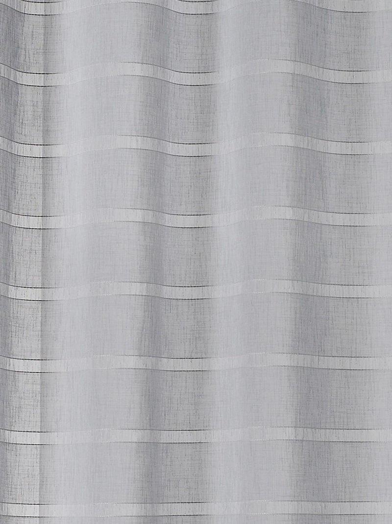 Tenda velata a righe Cordelette Grigio chiaro - Kiabi