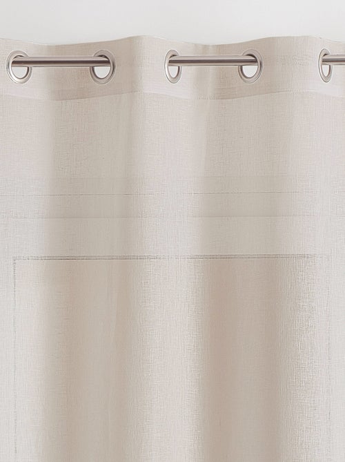 Tenda velata in 100% lino - Kiabi