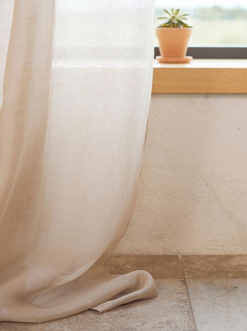 Tenda velata in 100% lino - Kiabi