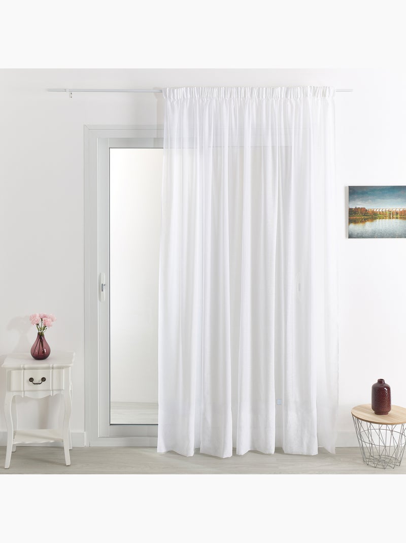 Tenda velata in poly-lin a piombo basso Bianco - Kiabi