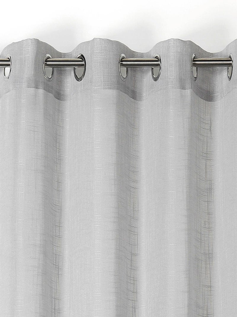 Tenda velata Julie a tinta unita Grigio chiaro - Kiabi
