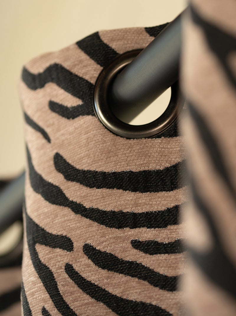 Tenda zebrata jacquard Nero - Kiabi