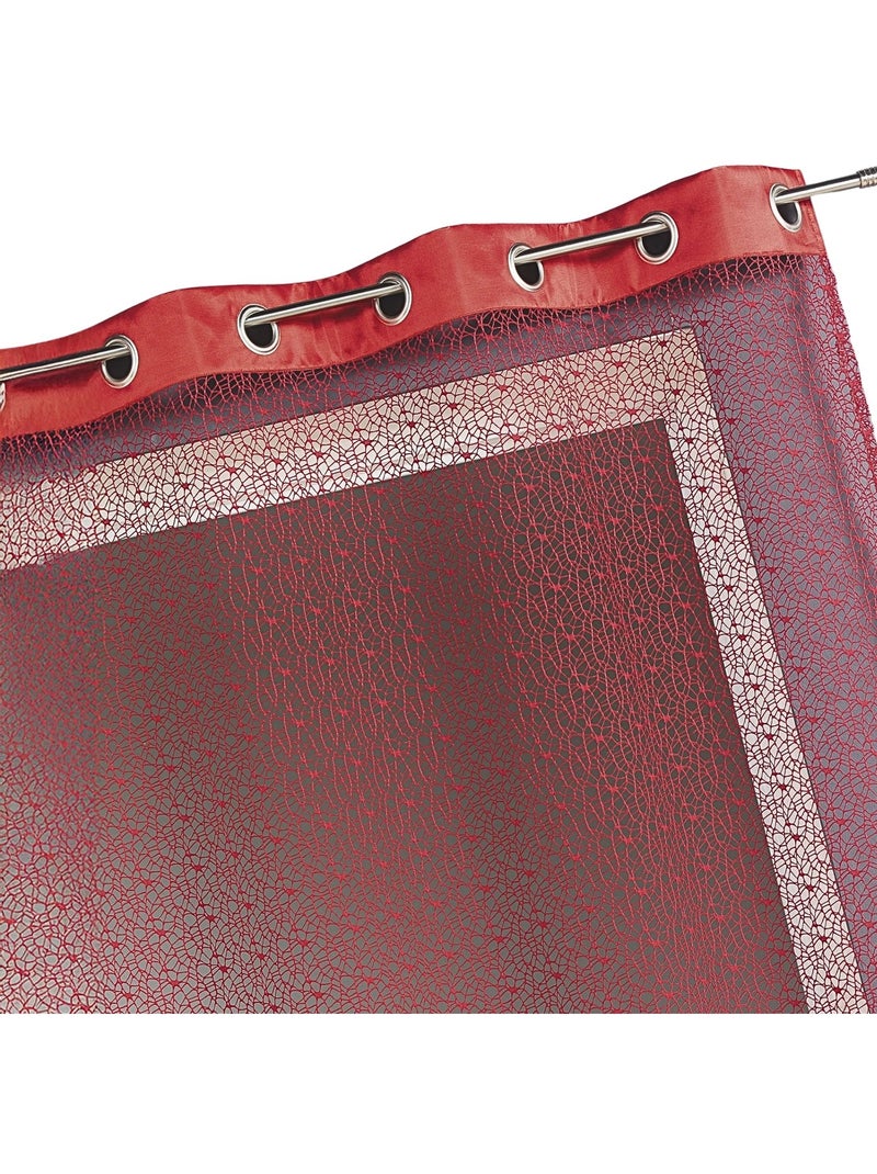 Tende a rete con rivestimento in taffetà Rosso mattone - Kiabi