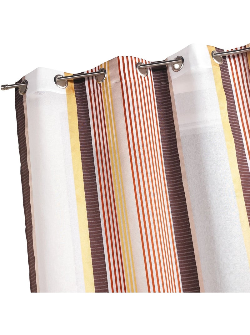 Tende a righe verticali colorate e sottili Rosso mattone - Kiabi