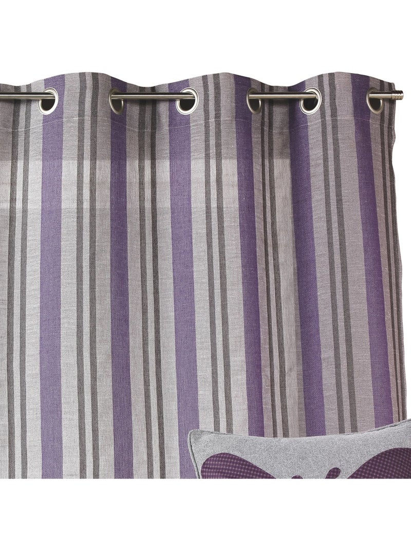 Tende a strisce verticali pronte per l'installazione Viola prugna - Kiabi