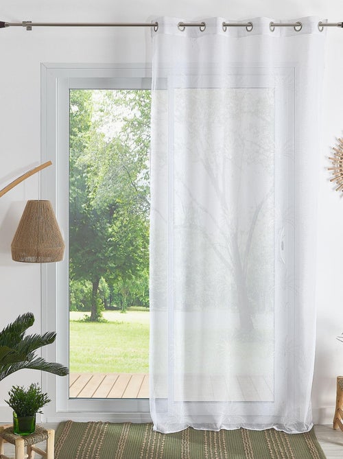 Tende ad occhiello ricamate a forma di palma - Kiabi