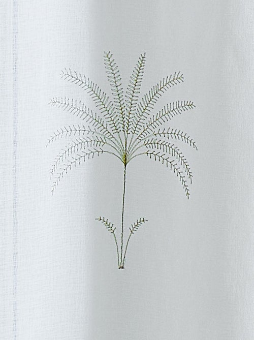 Tende ad occhiello ricamate a forma di palma - Kiabi