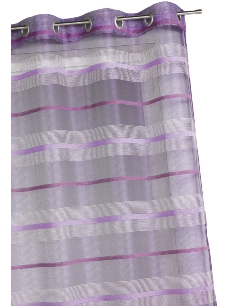Tende colorate con strisce orizzontali Viola - Kiabi
