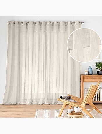 Tende di grande ampiezza con effetto lino intrecciato