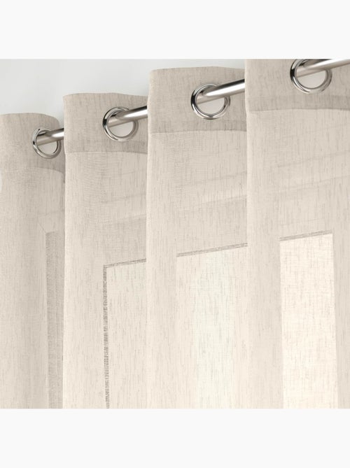 Tende di grande ampiezza con effetto lino intrecciato - Kiabi Tende di grande ampiezza con effetto lino intrecciato - Kiabi
