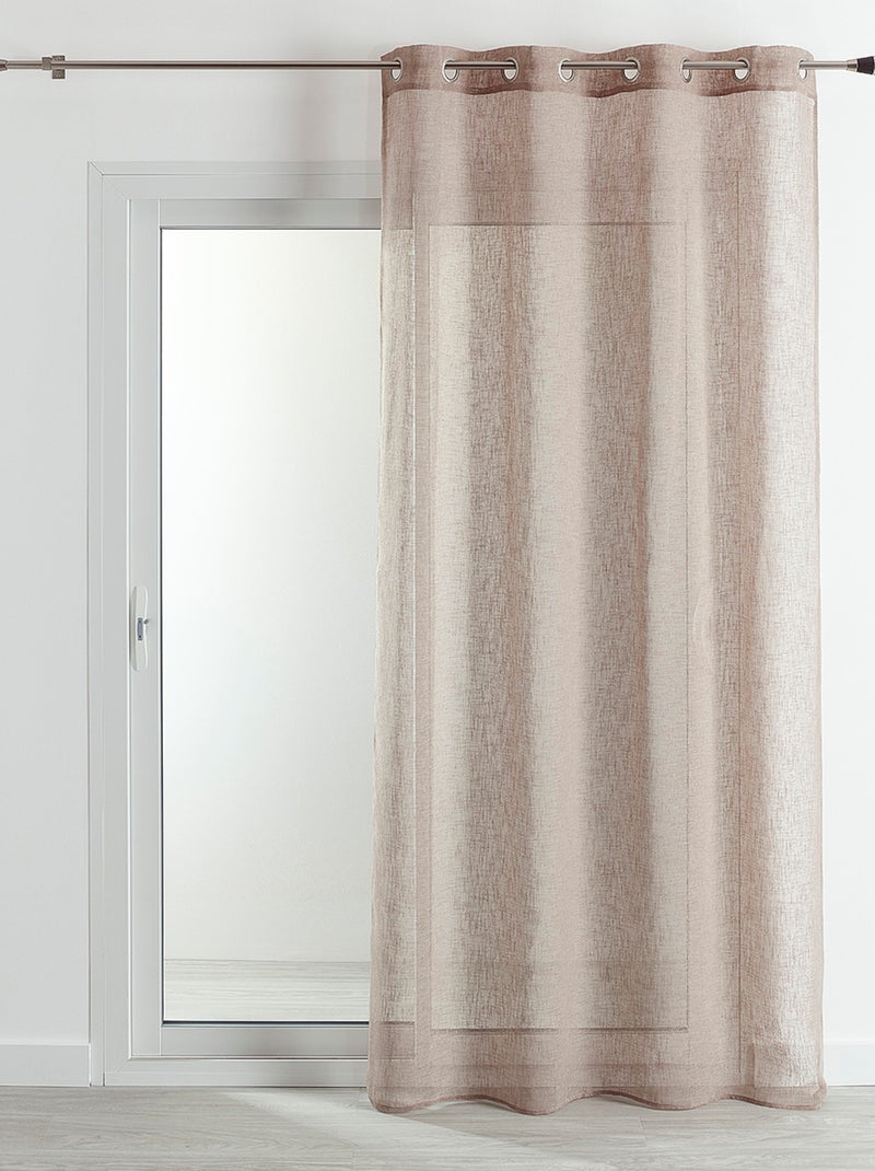 Tende effetto lino Beige - Kiabi