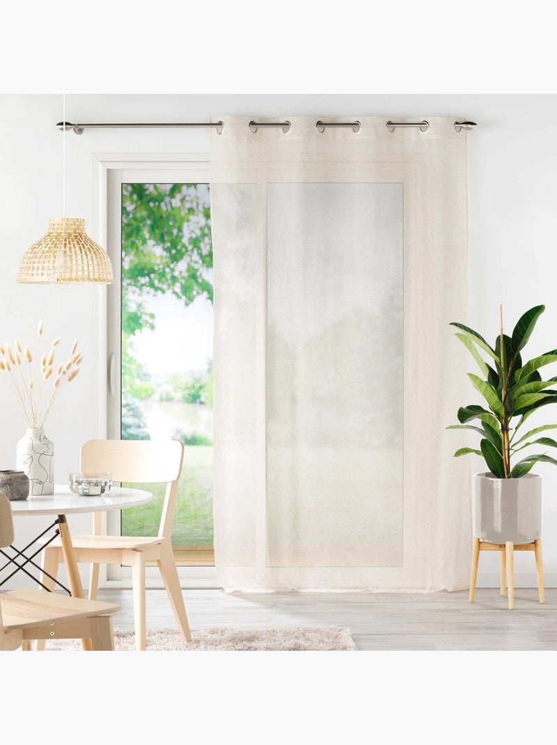 Tende effetto lino Beige chiaro - Kiabi