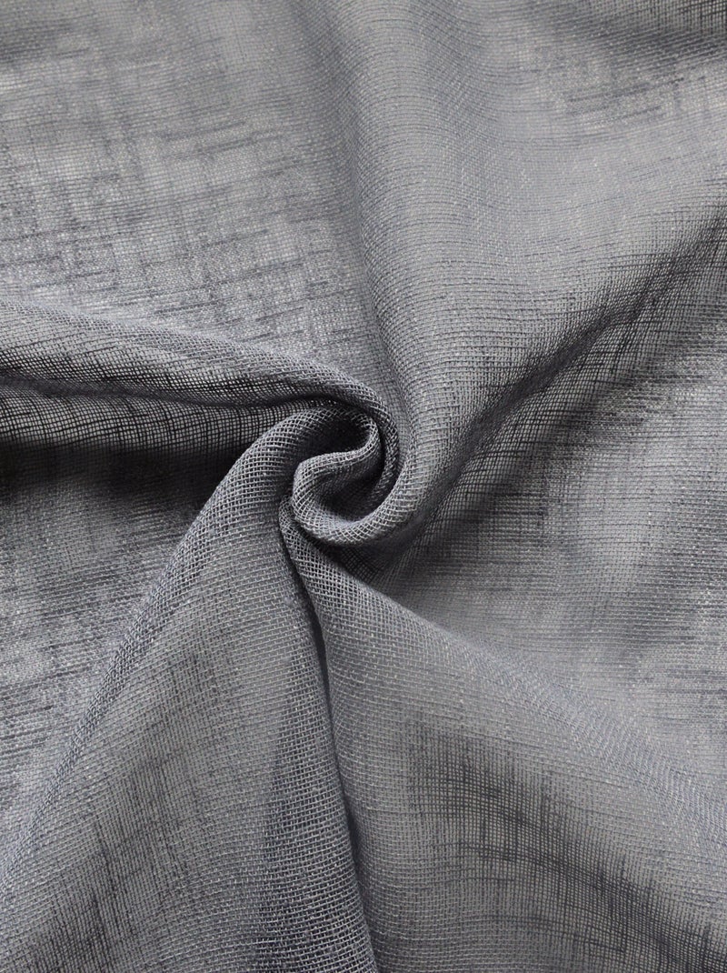 Tende effetto lino Grigio medio - Kiabi