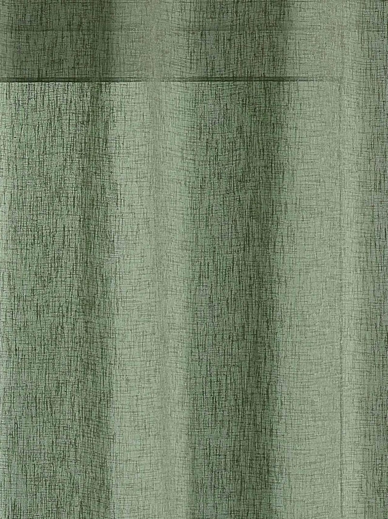 Tende effetto lino Verde oliva - Kiabi