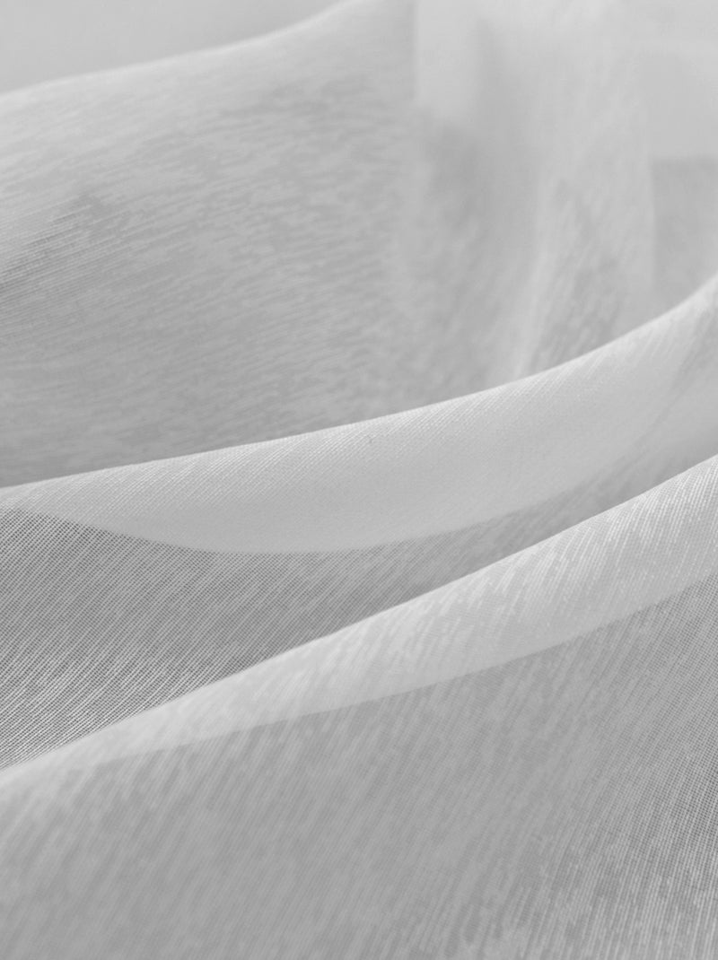 Tende ignifughe M1 ad effetto lino con arricciature Bianco - Kiabi
