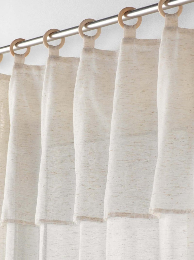 Tende in legno con volant e occhielli Beige - Kiabi