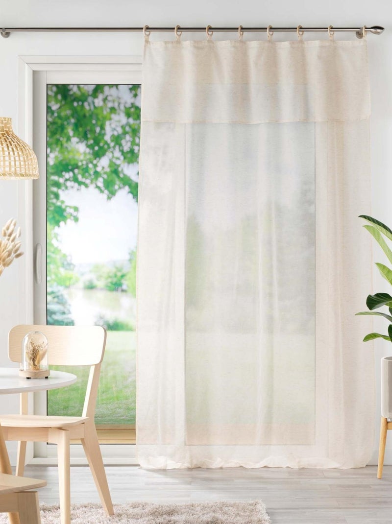 Tende in legno con volant e occhielli Beige - Kiabi
