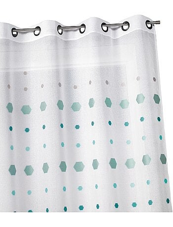 Tende jacquard stampate esagonali
