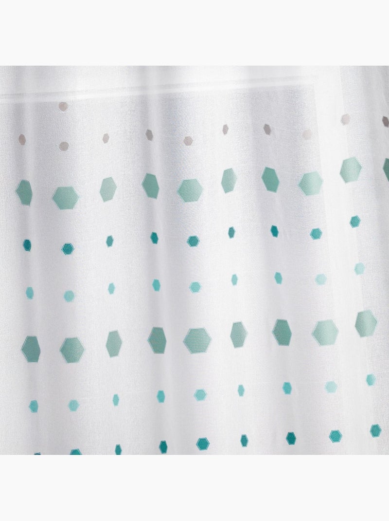 Tende jacquard stampate esagonali Blu azzurro - Kiabi