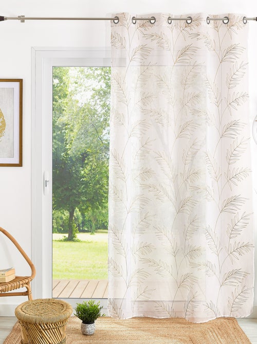 Tende ricamate con motivo a foglie - Kiabi